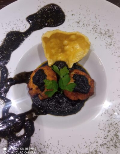 buñuelos con chocolate